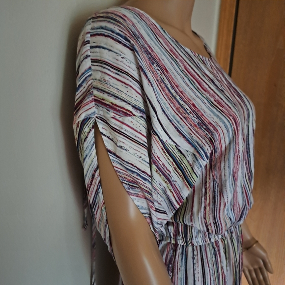 NWT BCBG Generation Striped Lightweight Sheerish  Shorts Romper/ Playsuit Med - Picture 3 of 16